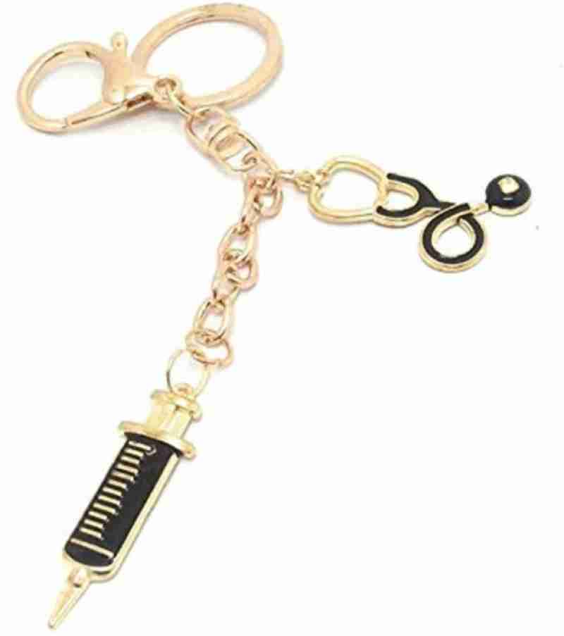 Doctor Enamel Keychain - Black