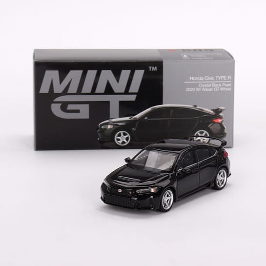 Mini GT Code 585 Honda Civic TYPE R 2 - Crystal Black Pearl (2023 W)/ Advan GT