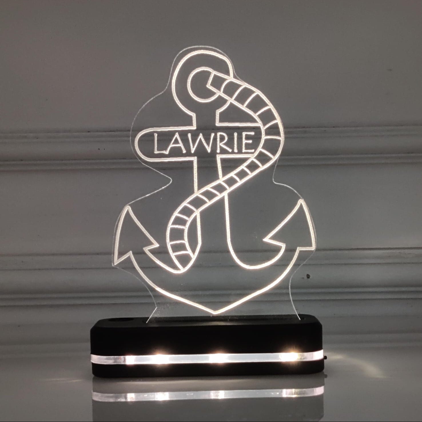 Personalised Anchor LED Night Lamp With Name (No Cash On Delivery Allowed On This Product)