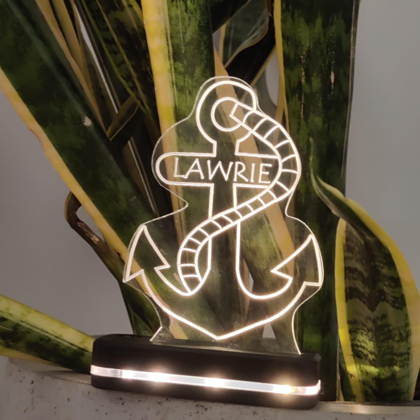 Personalised Anchor LED Night Lamp With Name (No Cash On Delivery Allowed On This Product)