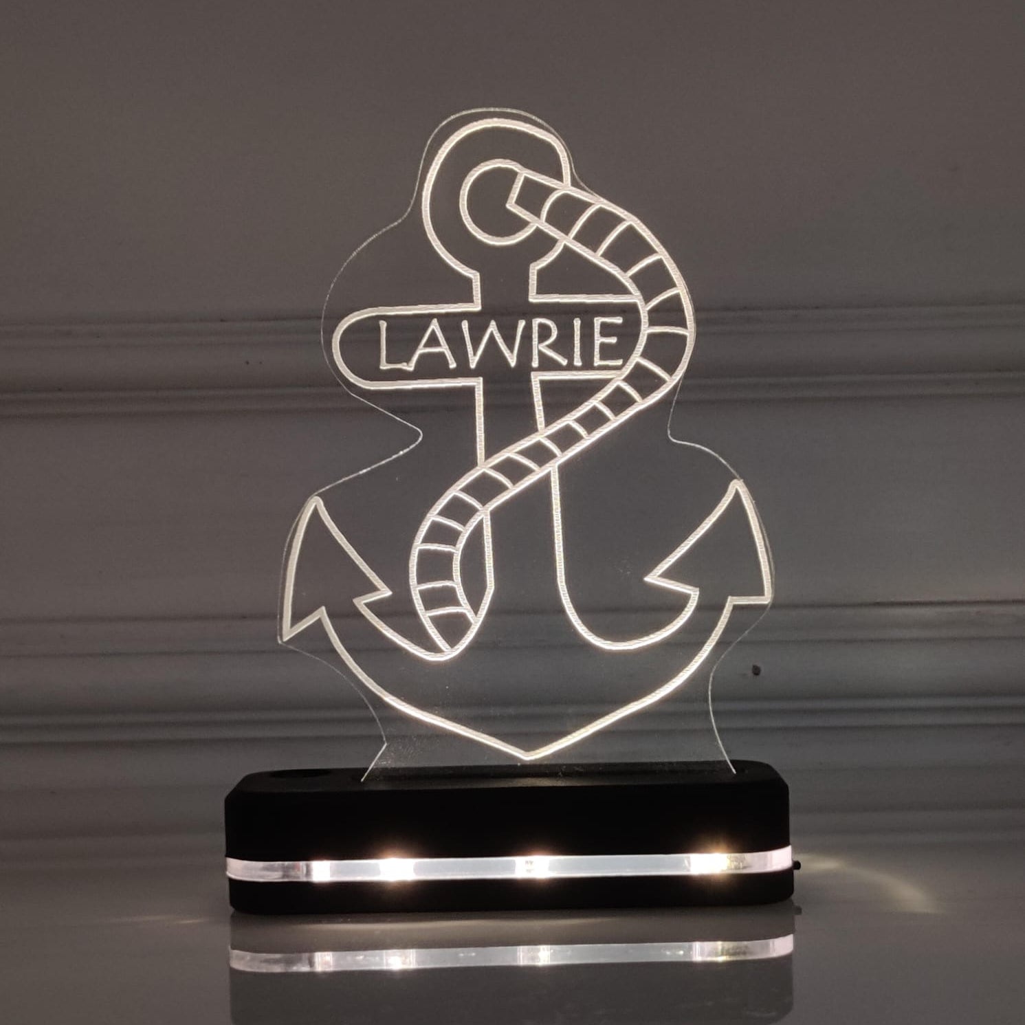 Personalised Anchor LED Night Lamp With Name (No Cash On Delivery Allowed On This Product)