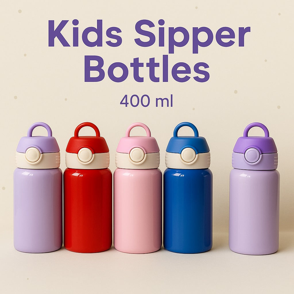 Personalised Name Engraved Kids Sipper Bottle 400ml (No Cash On Delivery Allowed On This Product)