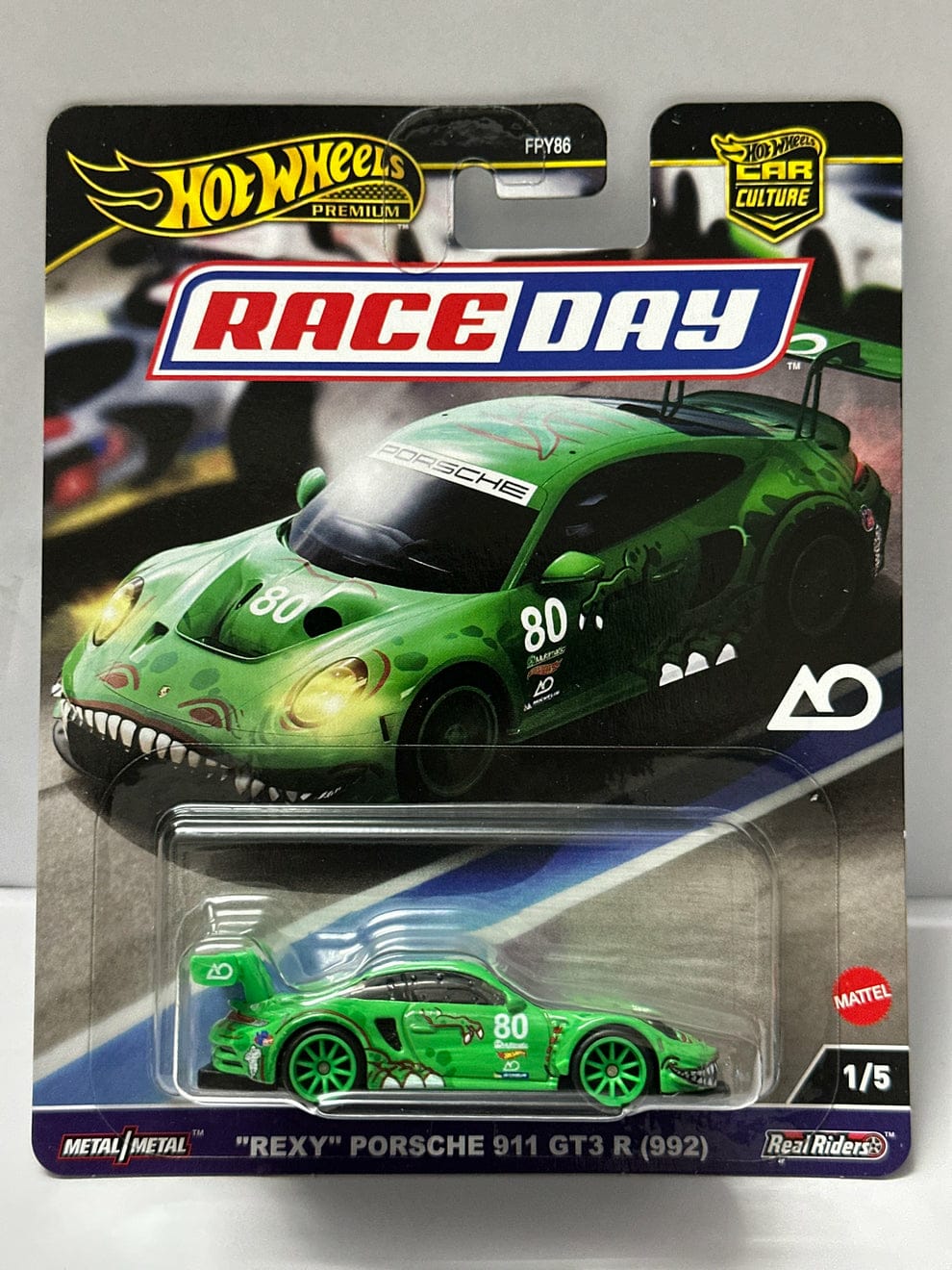 1:64 Hot Wheels Premium Car Culture Race Day "Rexy" Porsche 911 GT3 R (992)
