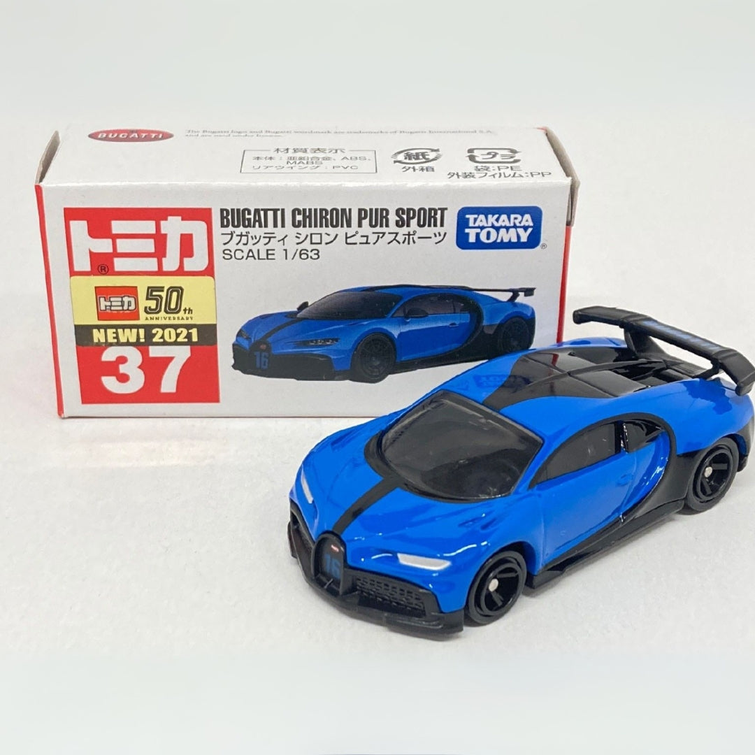 Takara Tomy Tomica 1 : 63 2021 37 Bugatti Chiron Pur Sport