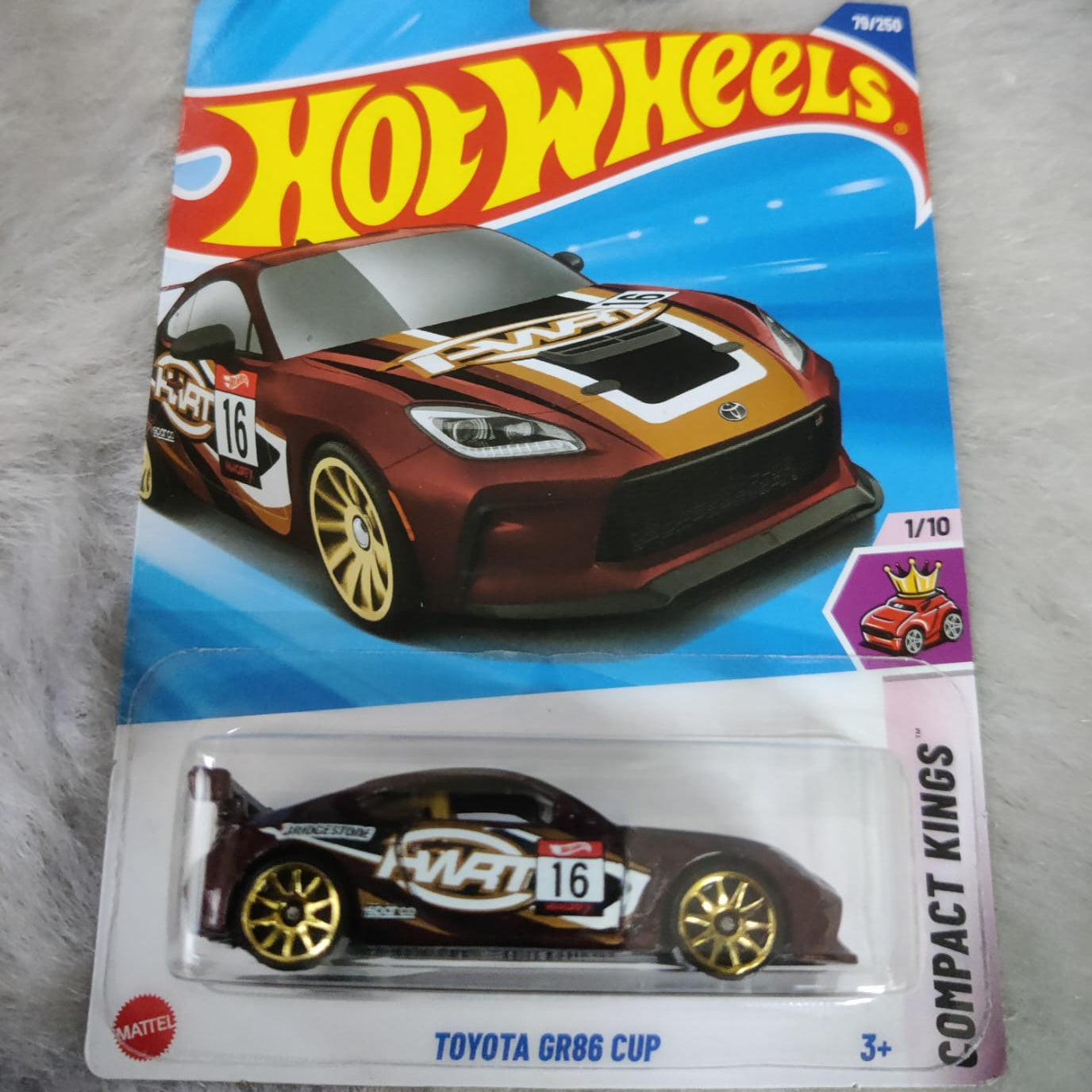 Hot Wheels 2025 J and K Case Imported Rare Vehicle Exclusive Collection - Toyota GR86 Cup