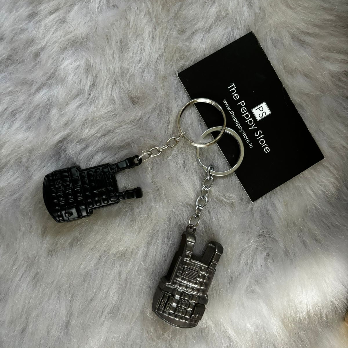 PubG Police Vest Metal Keychain