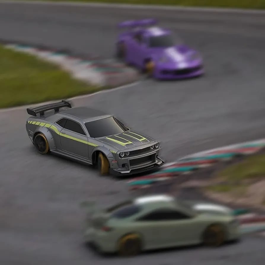 Turbo Racing 1:76 Scale C65 Drift RC Car with Gyro Mini Full Proportional Green Car (No Cod Allowed On This Product) - Prepaid Orders Only