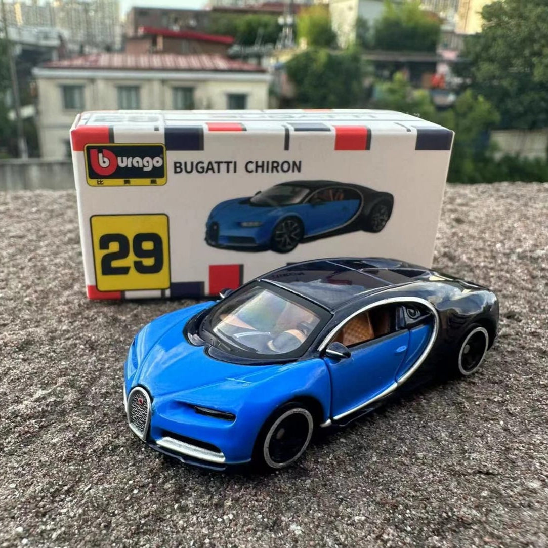 Official Bburago Bugatti Chiron - 1 : 64 Diecast Scale Model