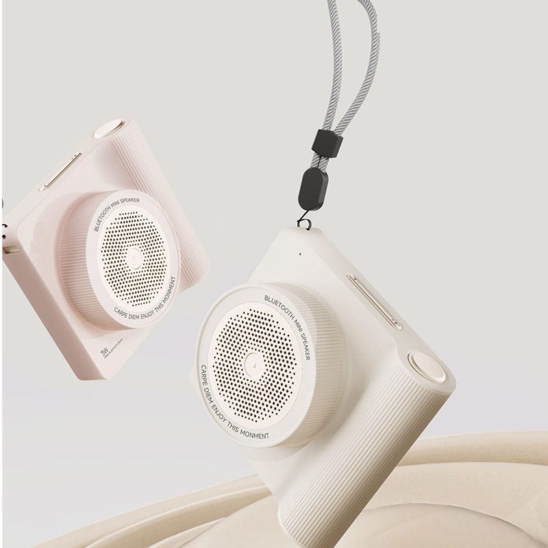 Aesthetic Camera-Shaped Wireless Bluetooth Speaker (Choose From DropDown Menu)