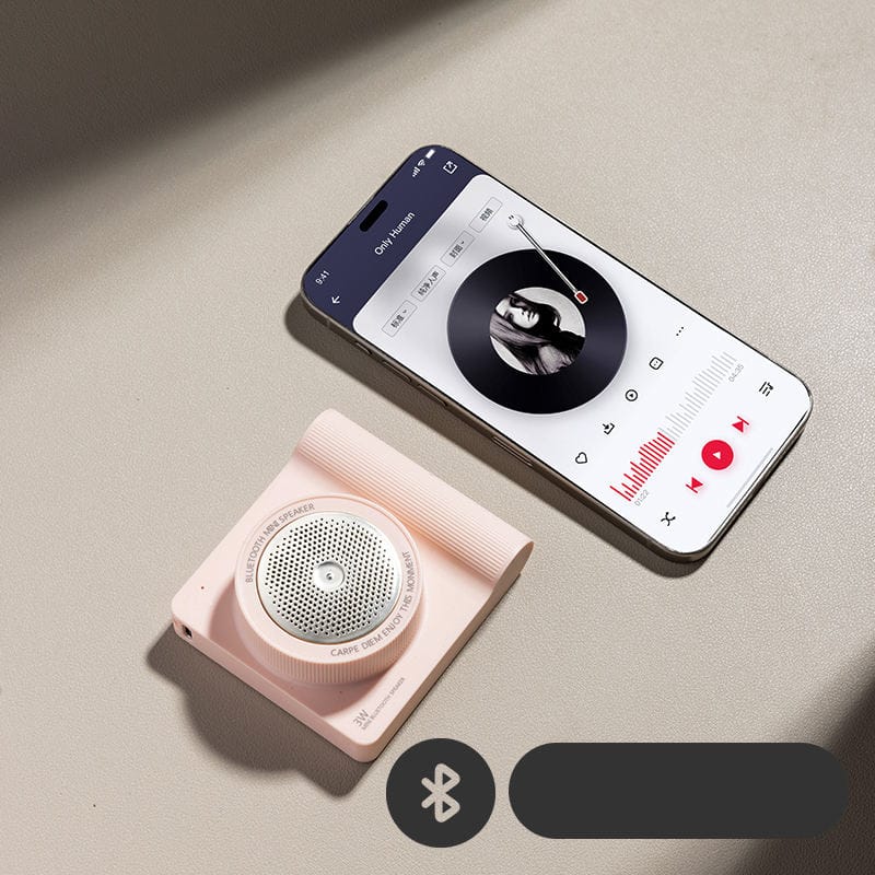 Aesthetic Camera-Shaped Wireless Bluetooth Speaker (Choose From DropDown Menu)