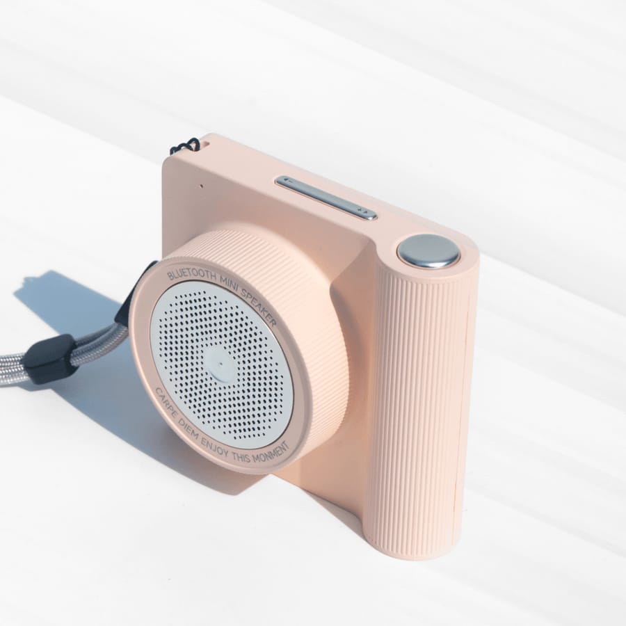 Aesthetic Camera-Shaped Wireless Bluetooth Speaker (Choose From DropDown Menu)