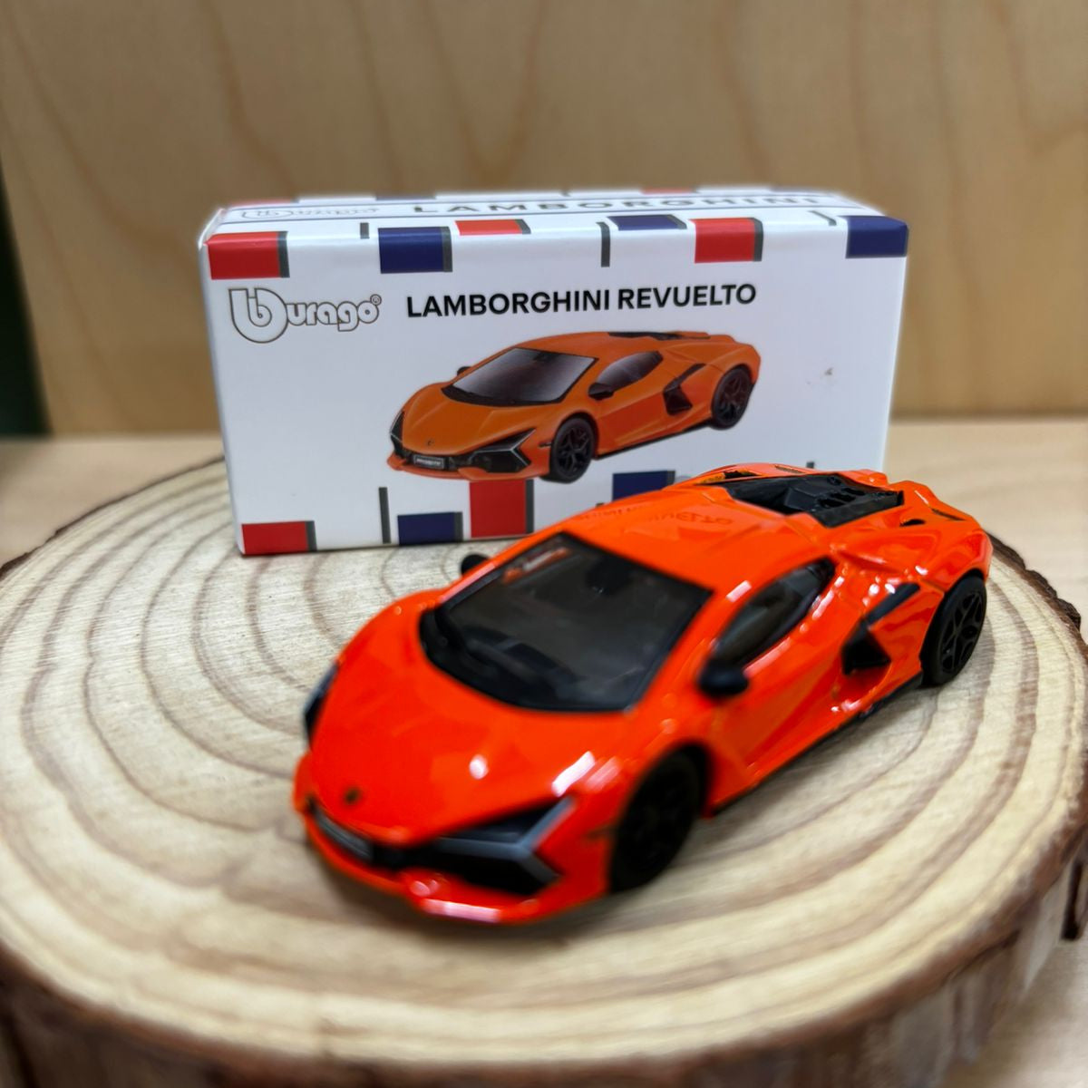 Official Bburago Lamborghini Revuelto Orange - 1 : 64 Diecast Scale Model