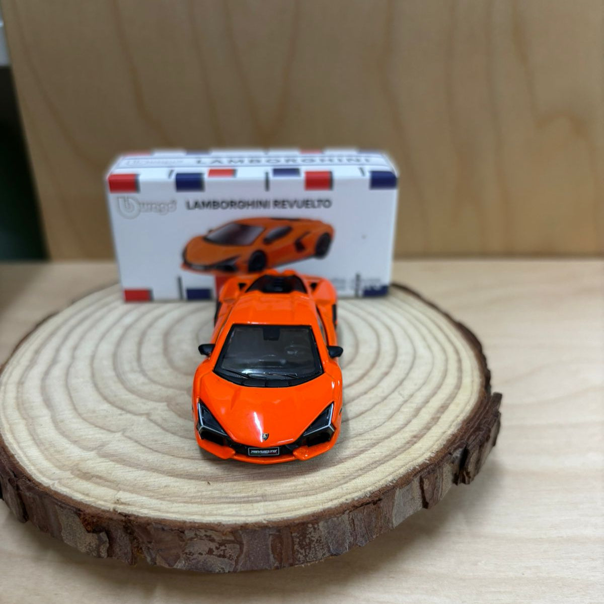 Official Bburago Lamborghini Revuelto Orange - 1 : 64 Diecast Scale Model