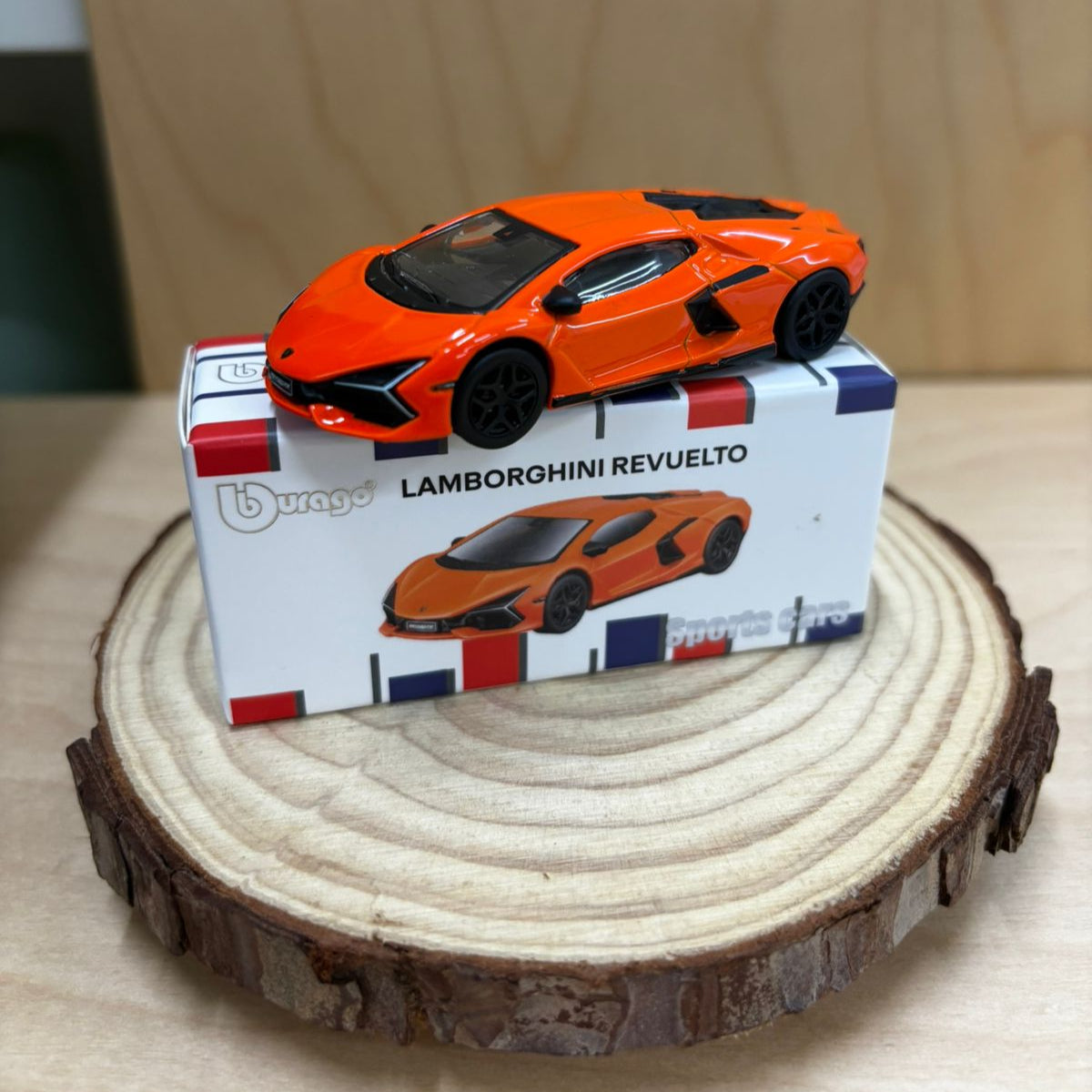 Official Bburago Lamborghini Revuelto Orange - 1 : 64 Diecast Scale Model