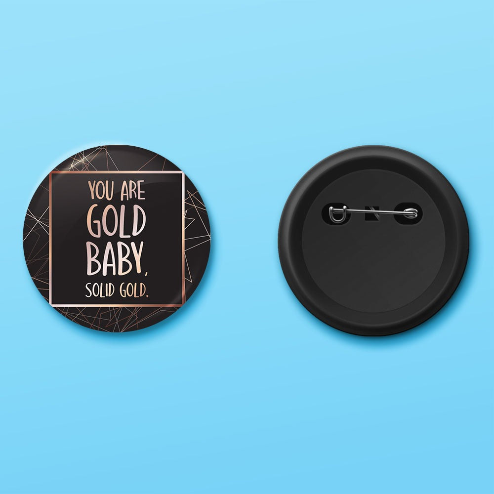 Gold Baby Badge
