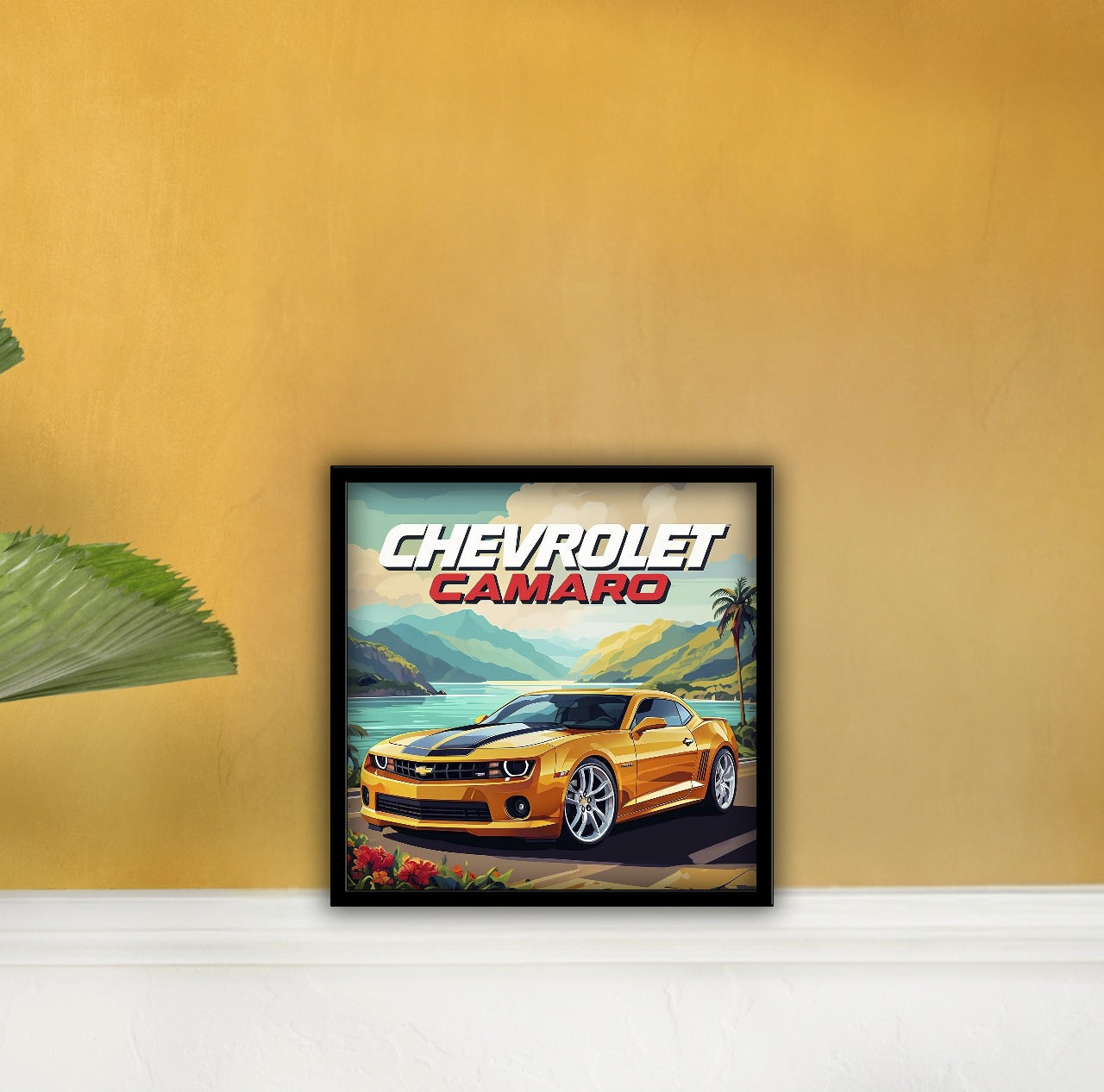 Chevrolet Camaro Car Posters With Frame - 5*5 Inches