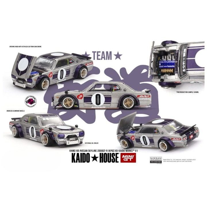Kaido House x Mini GT - Nissan Skyline 2000GT-R (KPGC10) Kaido Works V1