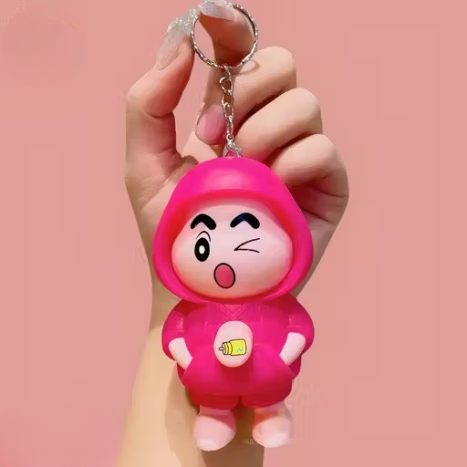 Shinchan Mood Swing Keychain - Pink