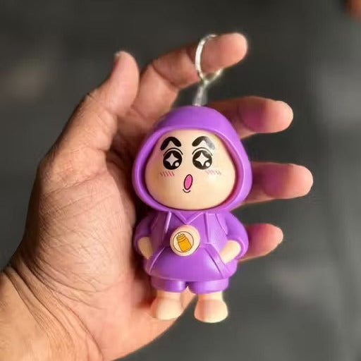 Shinchan Mood Swing Keychain - Purple