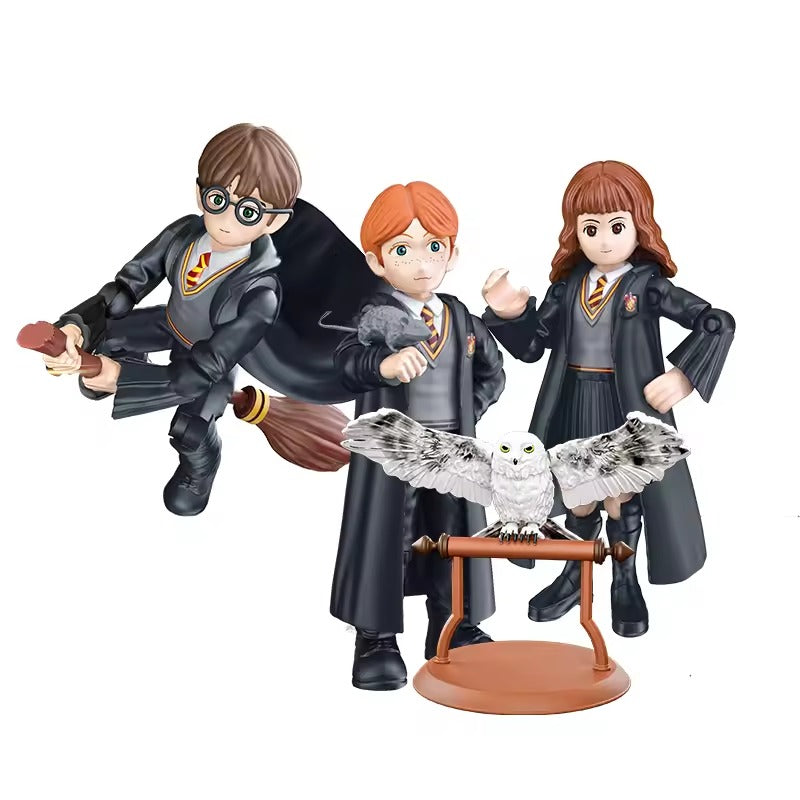 Official Harry Potter 3D DIY Figure Series - Set Of 4 Building Block Kit Toy Decoration - No Cod Allowed On this Product - Prepaid Orders Only