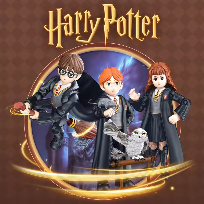 Official Harry Potter 3D DIY Figure Series - Set Of 4 Building Block Kit Toy Decoration - No Cod Allowed On this Product - Prepaid Orders Only