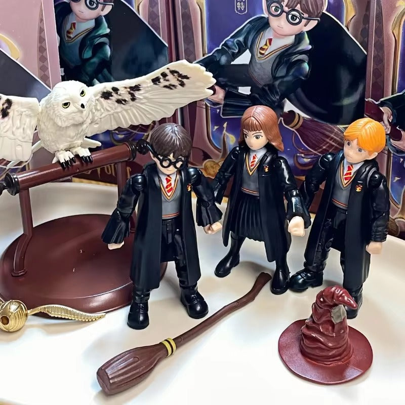 Official Harry Potter 3D DIY Figure Series - Set Of 4 Building Block Kit Toy Decoration - No Cod Allowed On this Product - Prepaid Orders Only