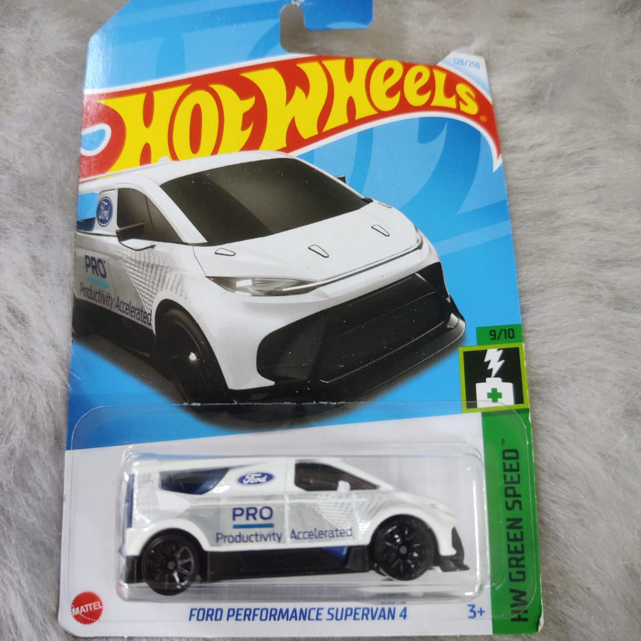 Hot Wheels Imported Rare Vehicle Collection - F Case - Ford Performance Supervan 4 - Card Damaged - Car In Mint Condition