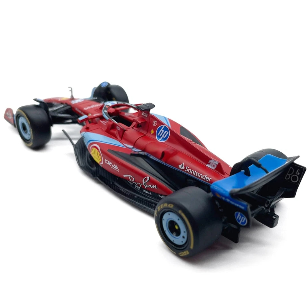 Bburago - 1/43 Diecast Scale Model - F1 2024 Ferrari F1 Team SF-24 - #16 Charles Leclerc