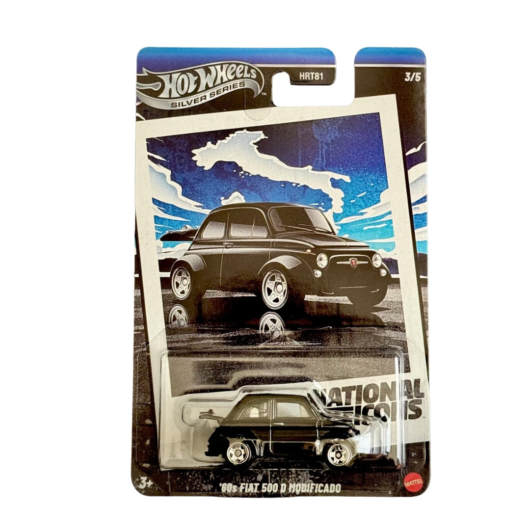 Hot Wheels 2025 Silver Series National Icon Scale 1:64 - '60s Fiat 500 D Modificado