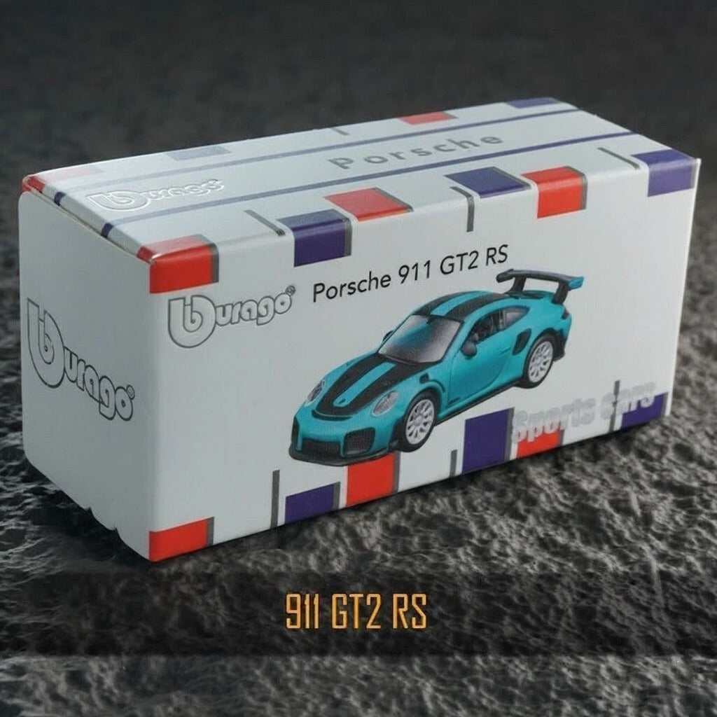 Official Bburago Porsche 911 GT2 RS - 1 : 64 Diecast Scale Model
