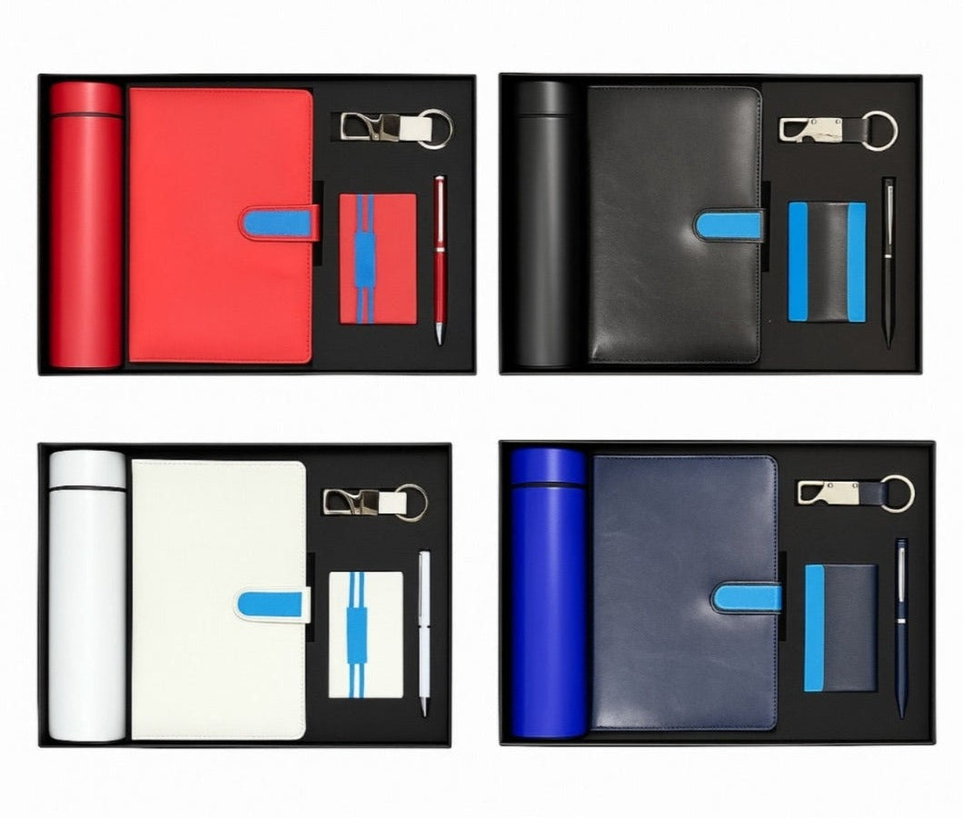 Personalised Name Gift Set - Diary , Temperature Bottle, Card Holder, Keychain & Pen (No Cod on personalised Orders) - Prepaid Orders Only