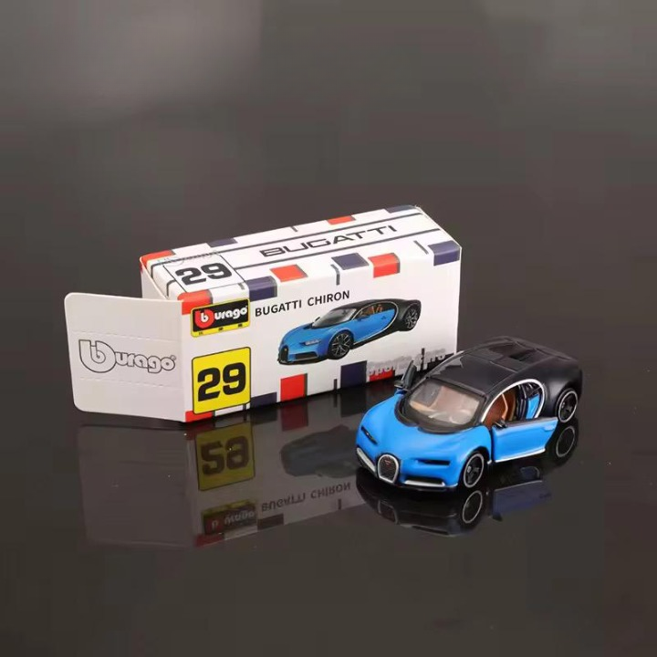 Official Bburago Bugatti Chiron - 1 : 64 Diecast Scale Model