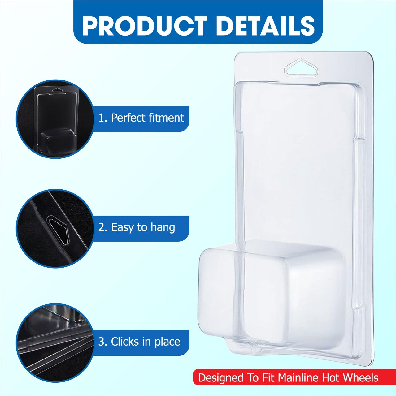 Protector Blister Case For 1:64 Diecast Scale Models - No COD Allowed On This Product - Prepaid Orders Only