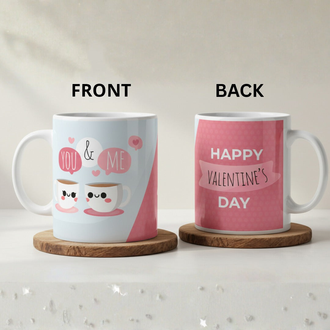 Happy Valentines Day 3D Ceramic Coffee Mug