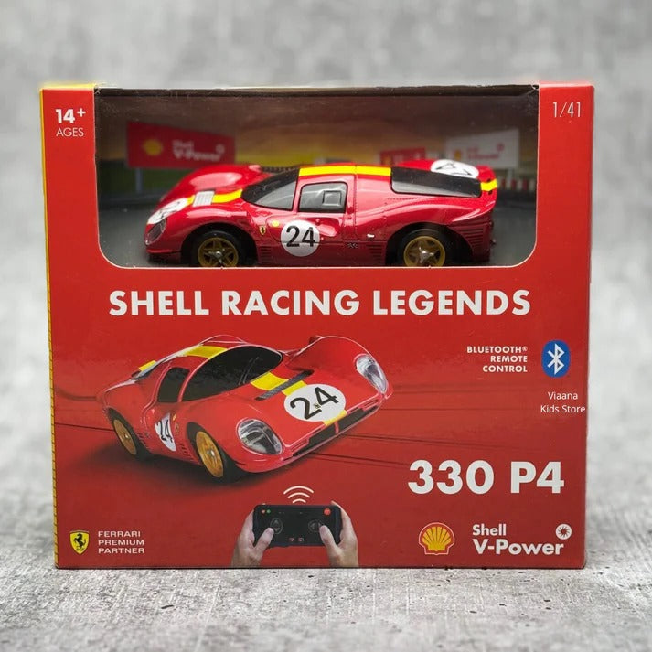 Bburago Ferrari Shell Racing Legends Ferrari 330 P4 1:41 Scale Bluetooth Remote Control Car – Smartphone Controlled