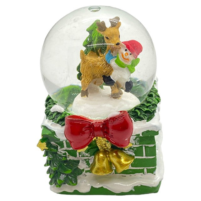 Christmas Snow Globe Decorative Showpiece - Random Design Will Be Provided