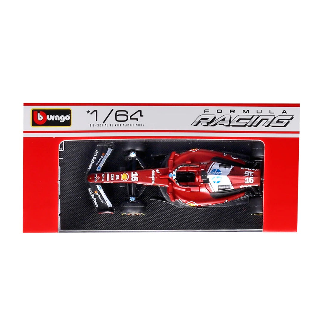 Official Bburago 2025 Ferrari SF-25 No 16 Charles Leclerc Australia GP - Scale 1 : 64 Diecast Scale Model
