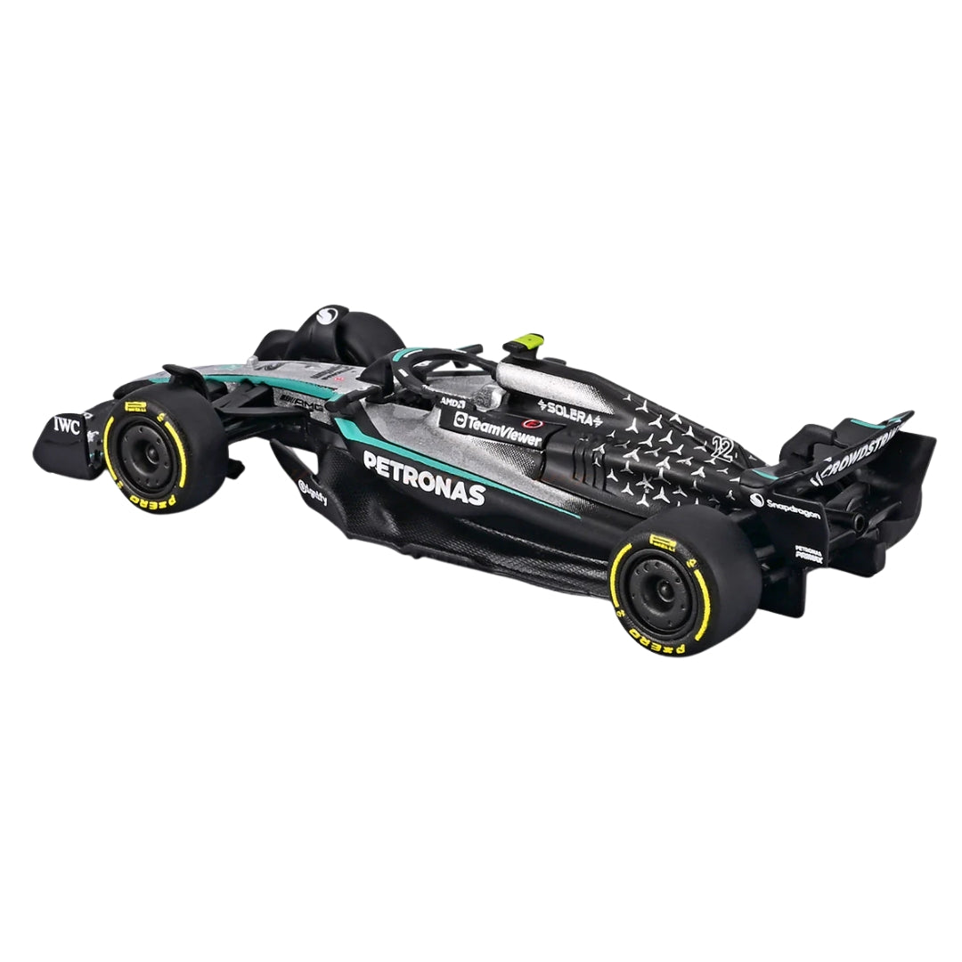 Official Bburago 2025 Mercedes-AMG W16 12 Kimi Antonelli - Scale 1 : 64 Diecast Scale Model