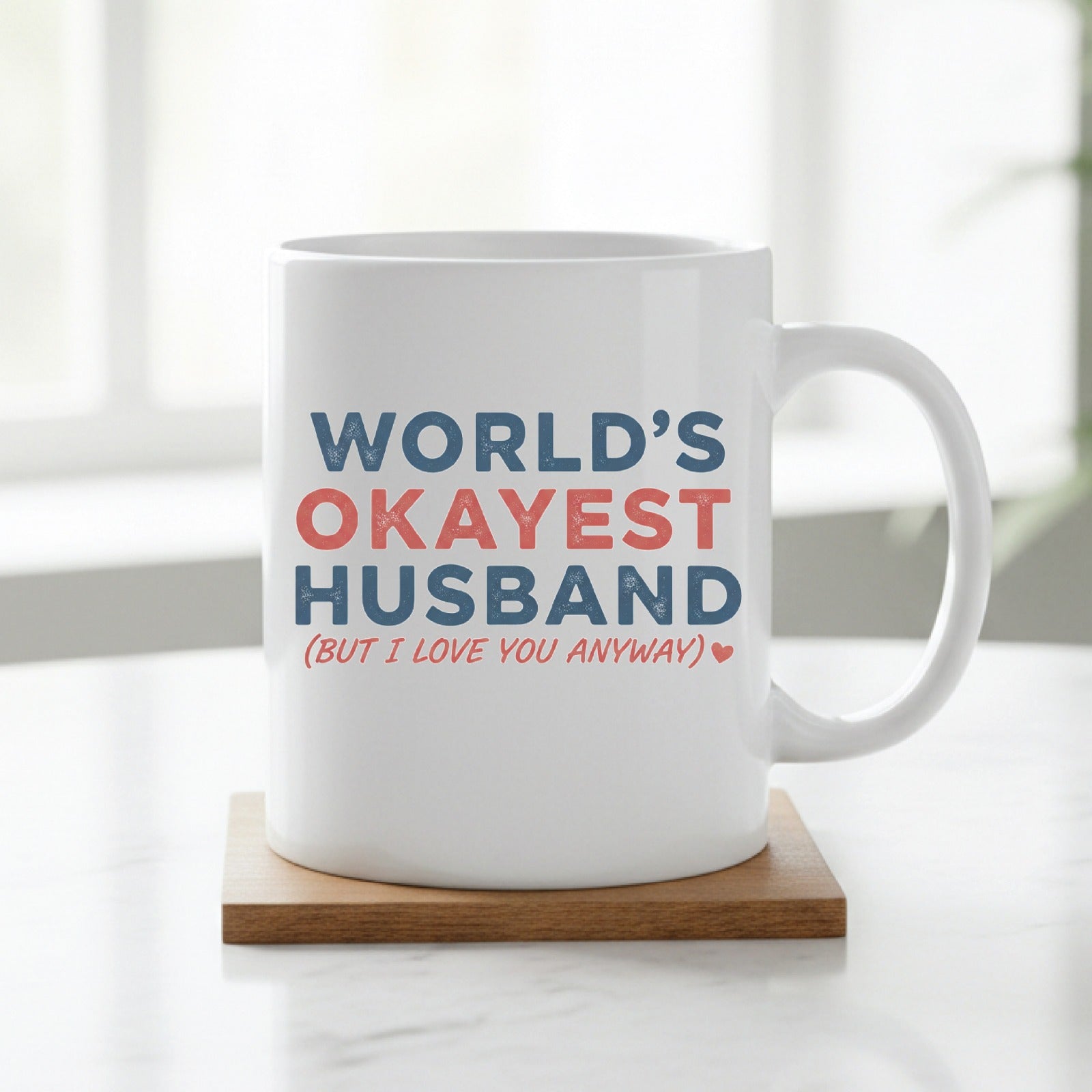 Okayest Husband 3D Ceramic Coffee Mug