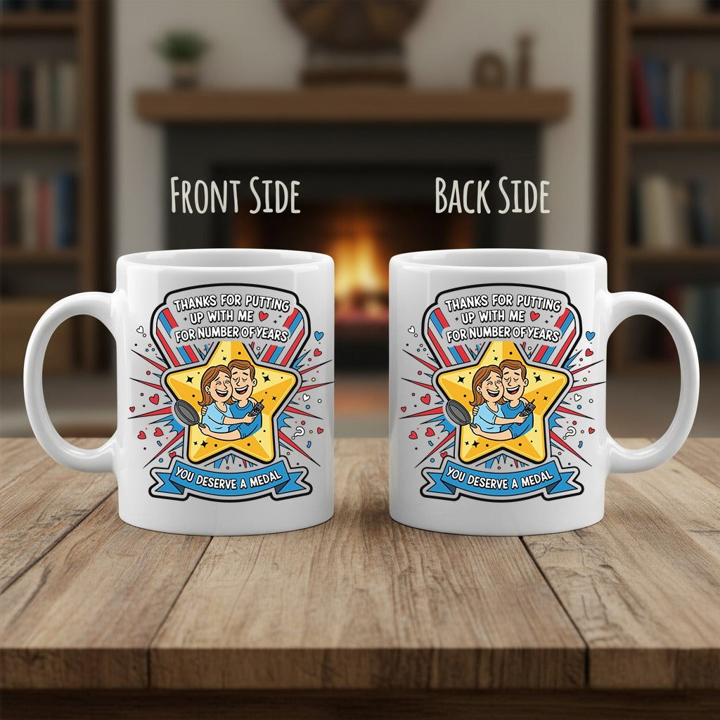 You Deserve A Medal 3D Ceramic Coffee Mug