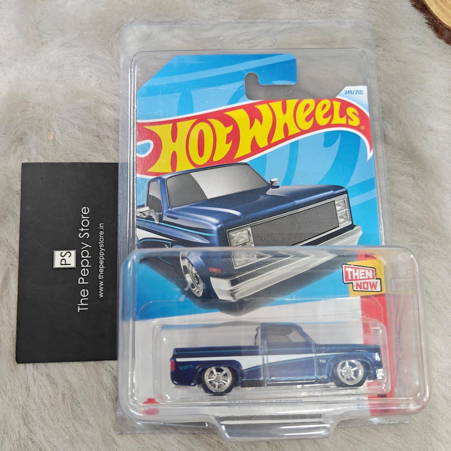 Hot Wheels Imported 2025 Super Treasure Hunt '83 Chevy Silverado - Card Creased - Car In Mint Condition - No COD Available on this Product