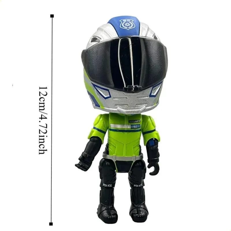 MY66 Q Version Motor Cycle Rider Diecast Model