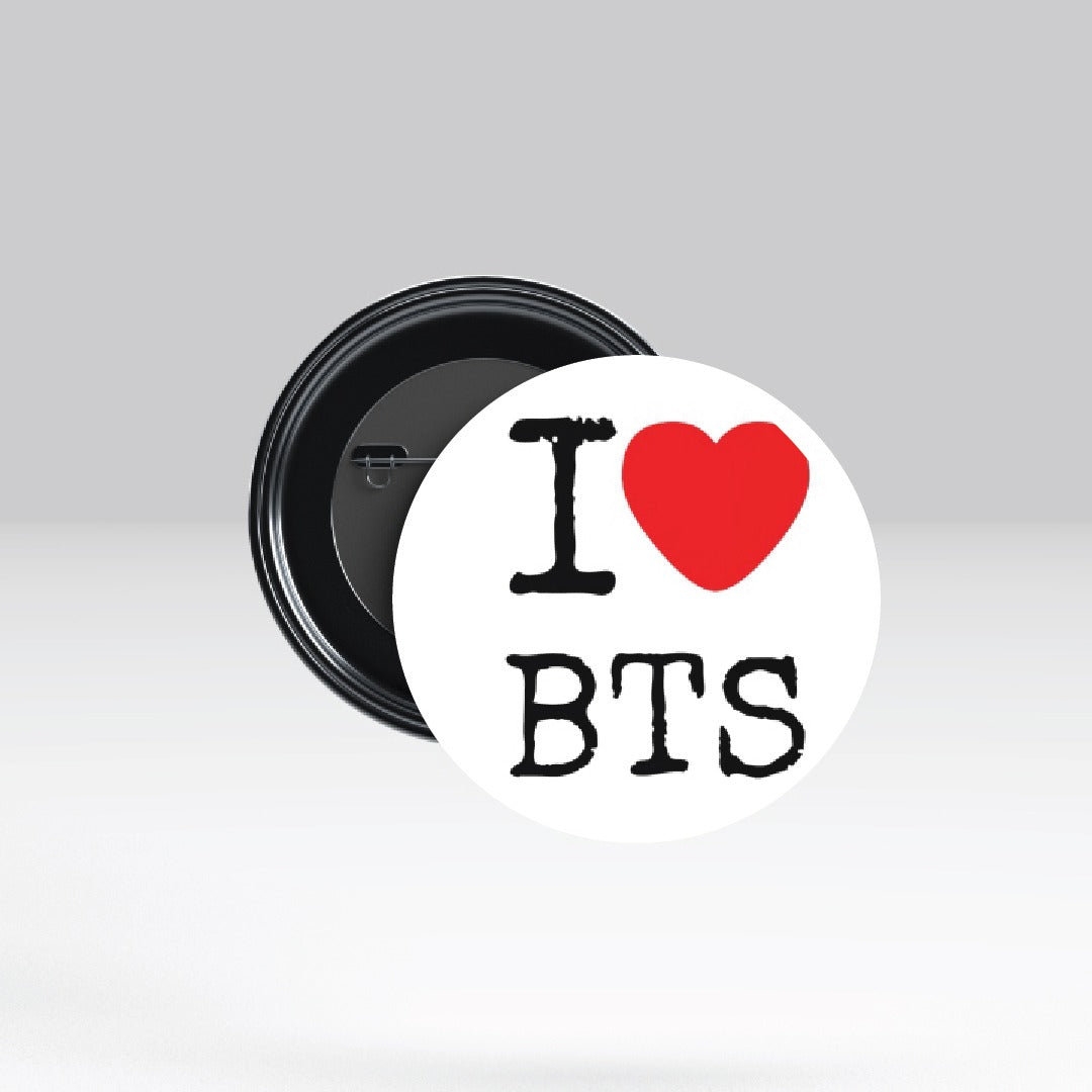 I Love BTS Badge