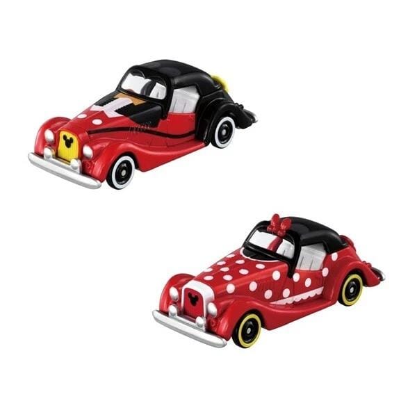 Takara Tomy Tomica Disney Motors Dream Star Scale 1 : 64 - Mickey and Minnie Mouse Birthday Edition 2021 (Set of 2)