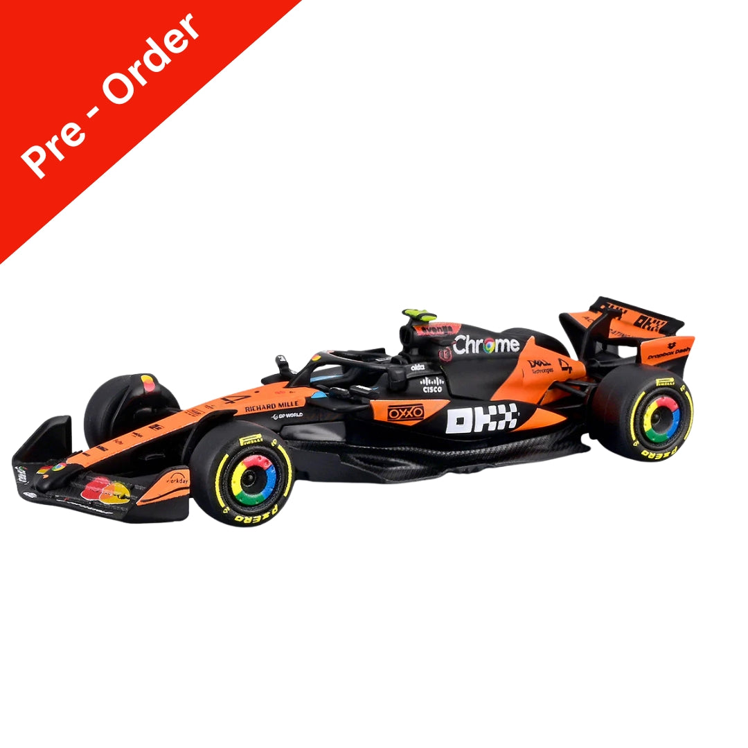 Preorder Official Bburago 2025 McLaren MCL39 Australia GP 4 Lando Norris Australia GP - Scale 1 : 64 Diecast Scale Model (Will Be Shipped in January 2026 First Week)