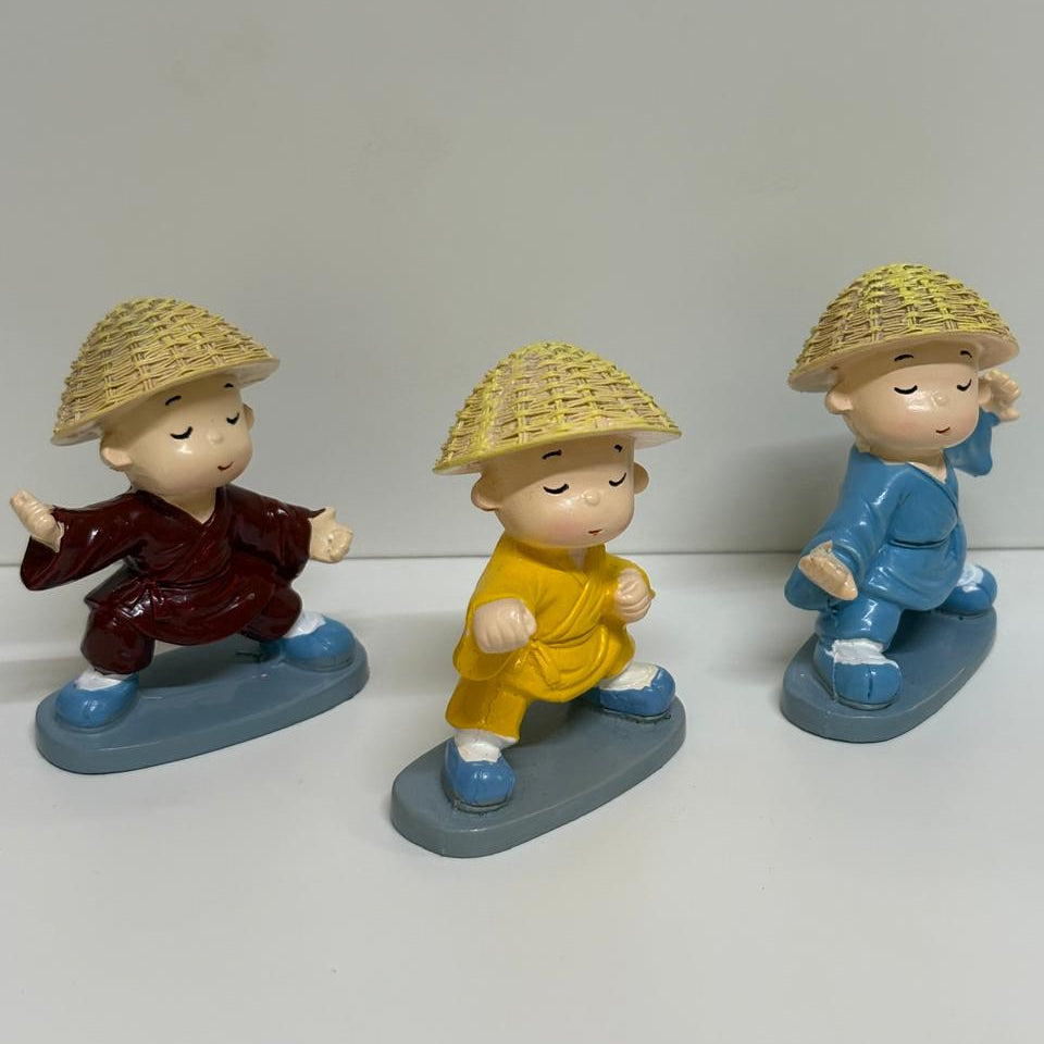 Cute Buddha Monks (Set Of 3 )