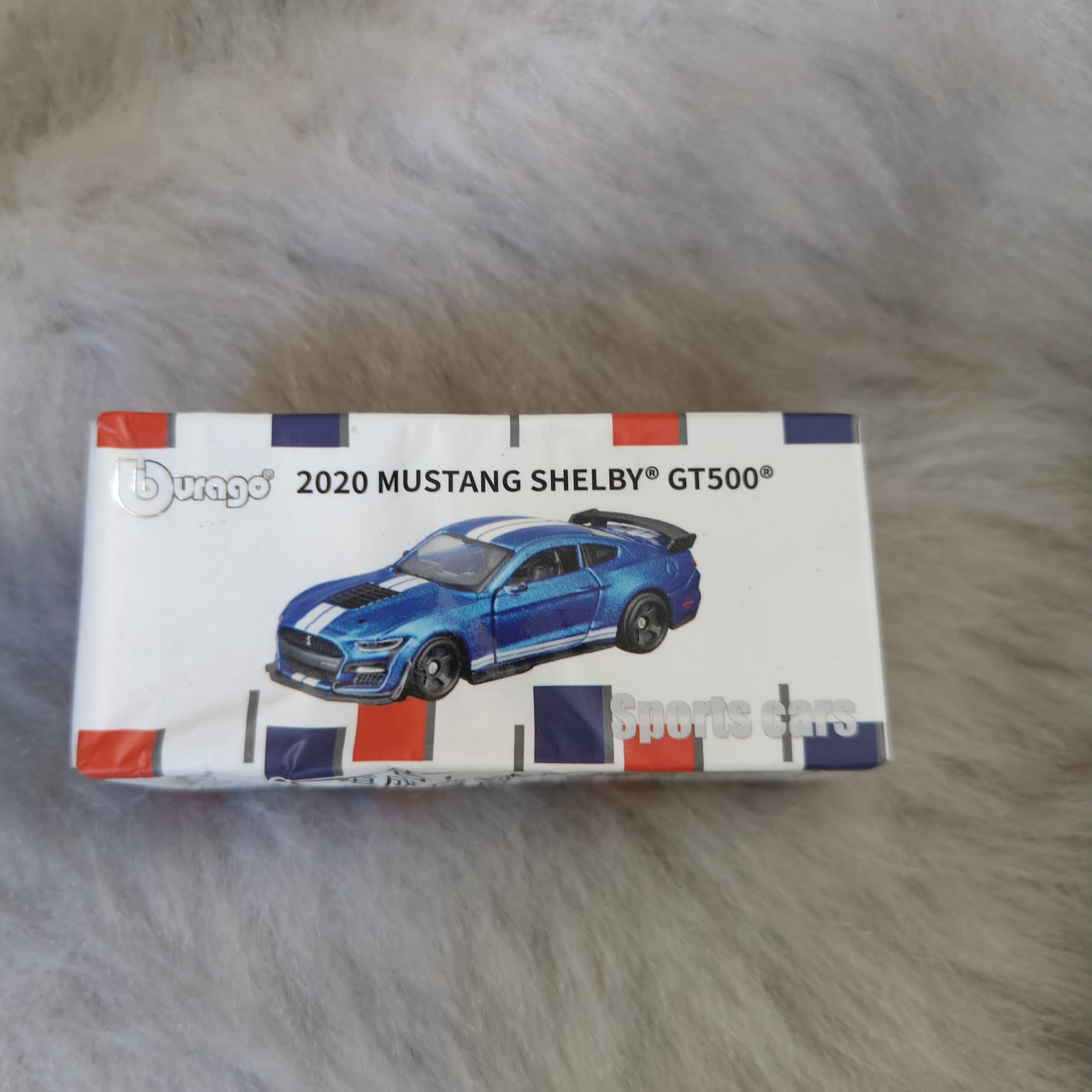 Official Bburago 2020 Mustang Shelby GT500 - 1 : 64 Diecast Scale Model - Box Bent Car in Mint Condition