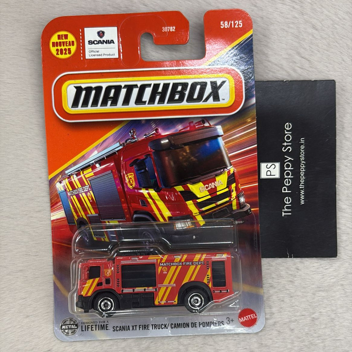 Matchbox Scale 1 : 64 Vehicles Exclusive Collection - Scania XT Fire Truck / Camion De Pompiers