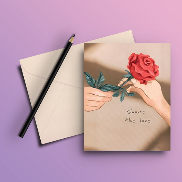 Share The Love Greeting Card