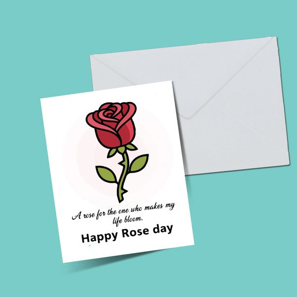 Happy Rose Day Greeting Card